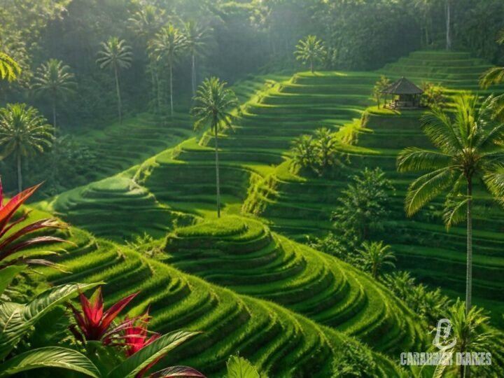 Rice terraces in Bali, Indonesia