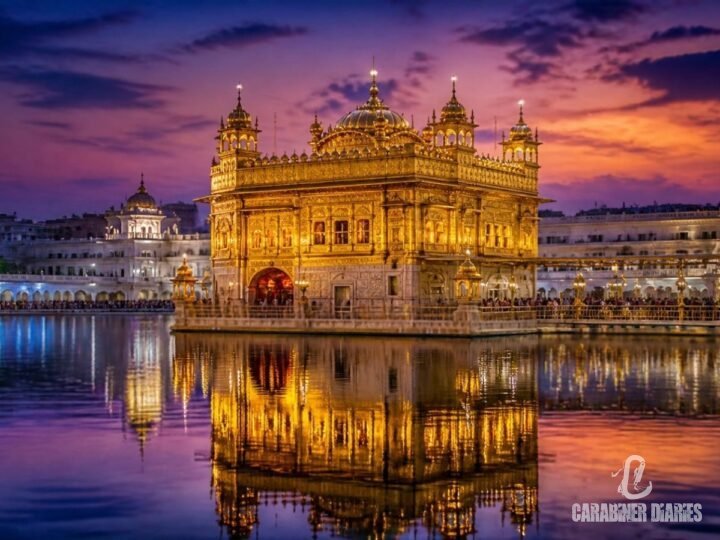 The Golden Temple in Amritsar reflected in its holy pool